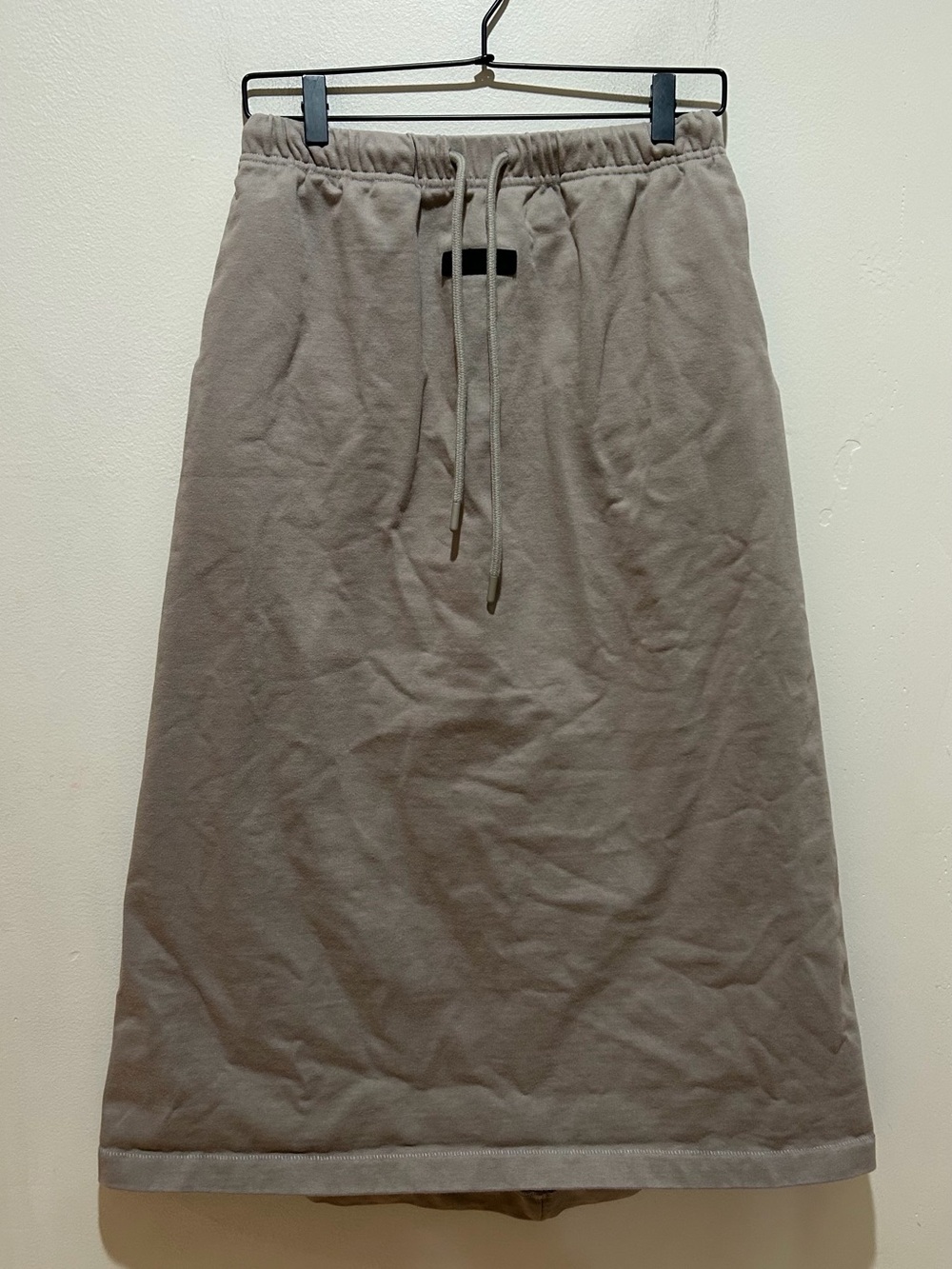 Fear Of God Essentials Long Thick Knit Midi Skirt - Dark Beige / Tan - Medium